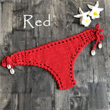 Women Sport Sexy Bikini Thong Handmade Crochet Swimwear Bikini