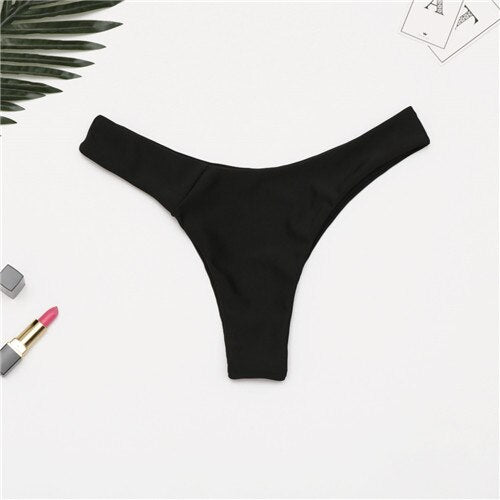 Sexy Bikini bas maillot de bain brésilien femmes slips string taille basse