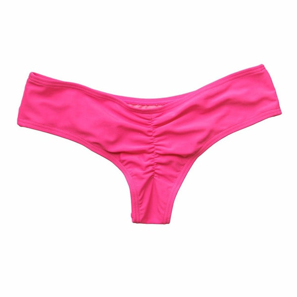 Swimwear Women Briefs Bikini Bottom Side Ties Brazilian Thong