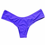Swimwear Women Briefs Bikini Bottom Side Ties Brazilian Thong