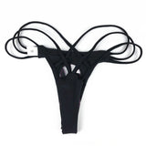 Brazilian Cheeky Bottom Thong V Swimsuit Bottom Bikini T-Back Swimwear