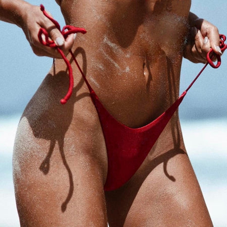 V shape sexy female swimwear women swim brief brazilian bikini